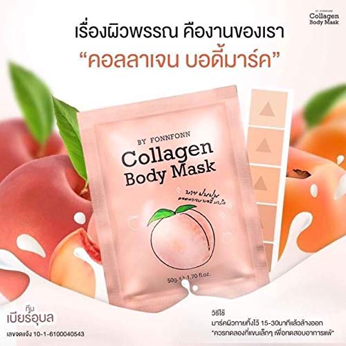 X2 Pack.Collagen Body mask Extra Whitening Helps Fade Scars • Red...