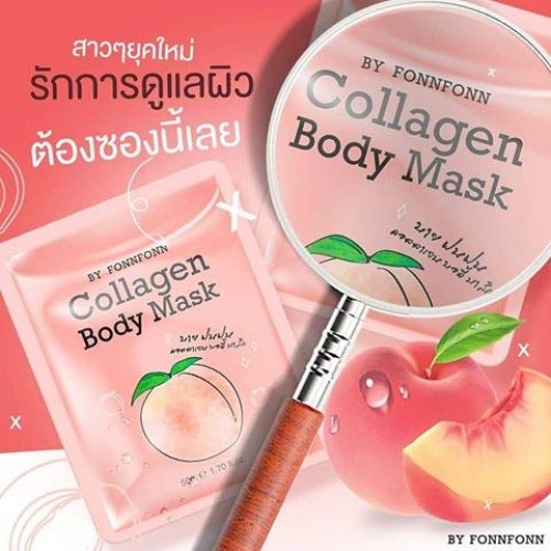 X2 Pack.Collagen Body mask Extra Whitening Helps Fade Scars • Red...