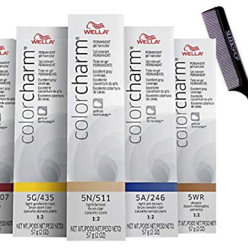 WeIla Color Charm GEL Permanent Haircolor w/Sleek Steel Pin Rat ...