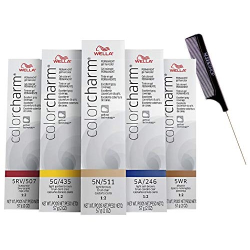 WeIla Color Charm GEL Permanent Haircolor w/Sleek Steel Pin Rat ...