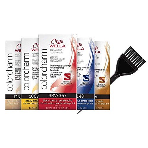 WeIla COLOR CHARM PERMANENT Liquid Haircolor w/Sleek Tint Brush...