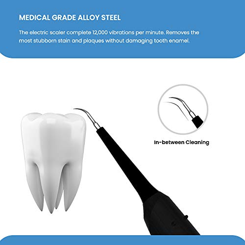Electric Dental Tartar Calculus Plaque Remover with Mouth Mirror ...