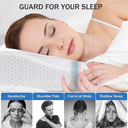 Cervical Pillow Contour Neck Pillow Memory Foam Pillow Orthopedic...