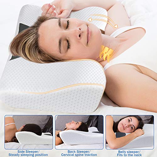 Cervical Pillow Contour Neck Pillow Memory Foam Pillow Orthopedic...