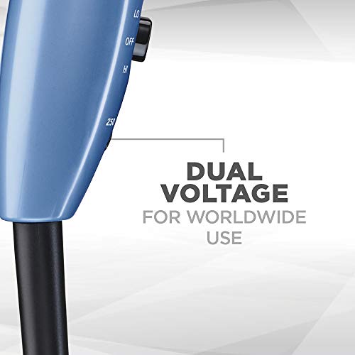 Conair 1600 Watt Compact Hair Dryer with Folding Handle, Dual Vol...