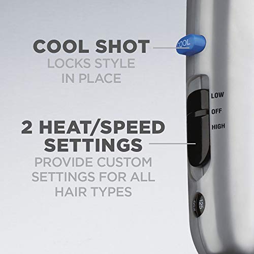 Conair 1875 Watt 3-in-1 Styling Hair Dryer with Ionic Technology ...