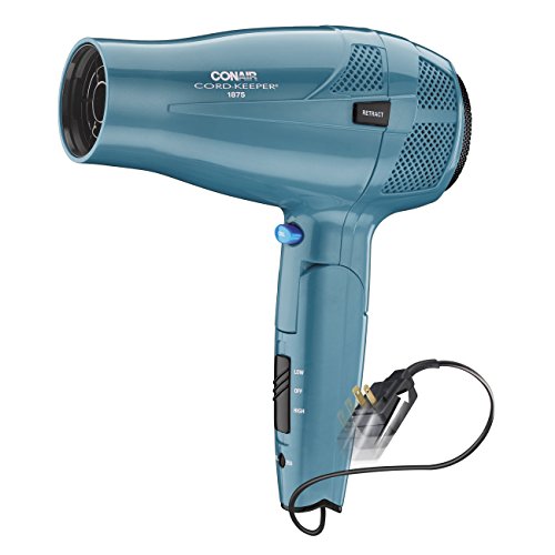 Conair 1875 Watt Cord Keeper Travel Hair Dryer with Folding Handl...