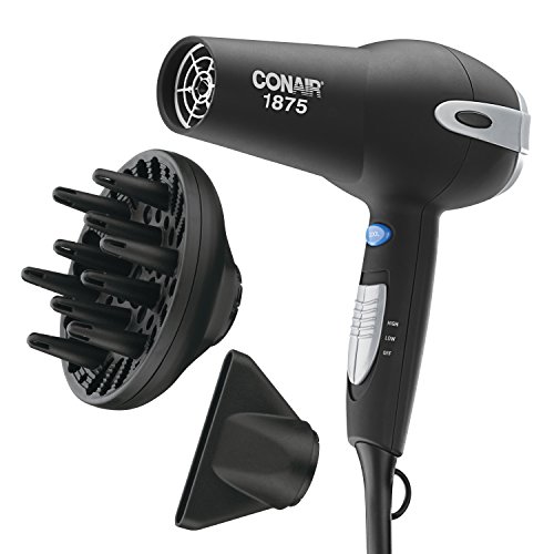 Conair 1875-Watt Ionic Ceramic Hair Dryer with Diffuser and Conce...