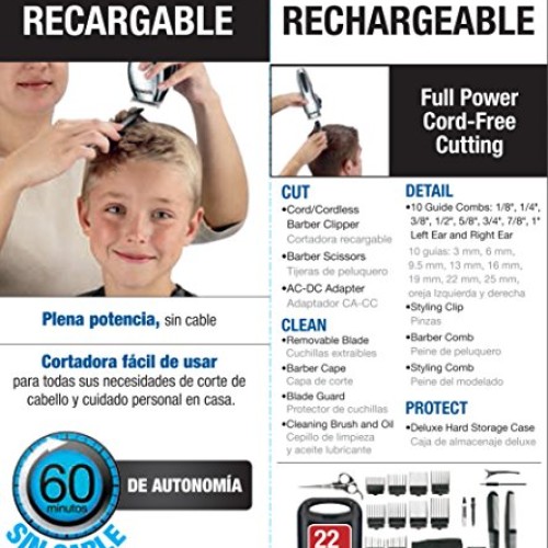 Conair Corded/Cordless Rechargeable 22-piece Home Haircut Kit