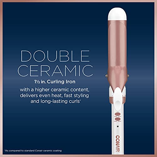 Conair Double Ceramic 1.5-Inch Curling Iron