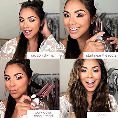 Conair Double Ceramic Triple Barrel Curl Styling Waver