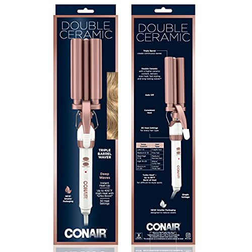 Conair Double Ceramic Triple Barrel Curl Styling Waver