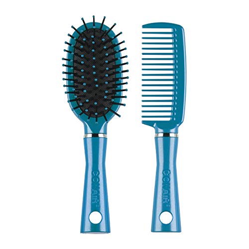 Conair Fusion Hair Brush & Comb, Cushion, Mid-Size, Colors May Vary