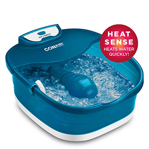Conair Heat Sense Foot Pedicure Spa with Massaging Foot Rollers, ...