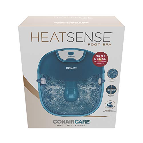 Conair Heat Sense Foot Pedicure Spa with Massaging Foot Rollers, ...