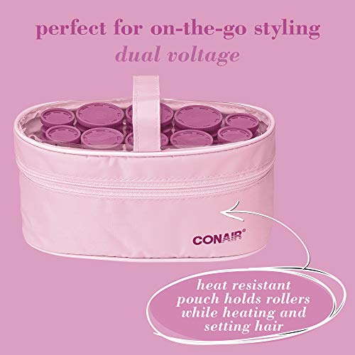 Conair Instant Heat Compact Hot Rollers, Perfect for On-The-Go St...