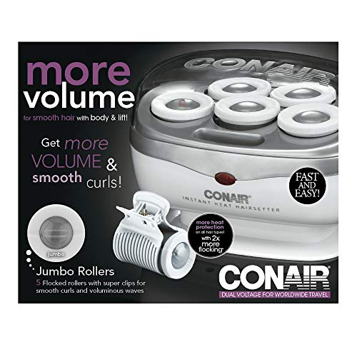 Conair Instant Heat Travel Hot Rollers; White