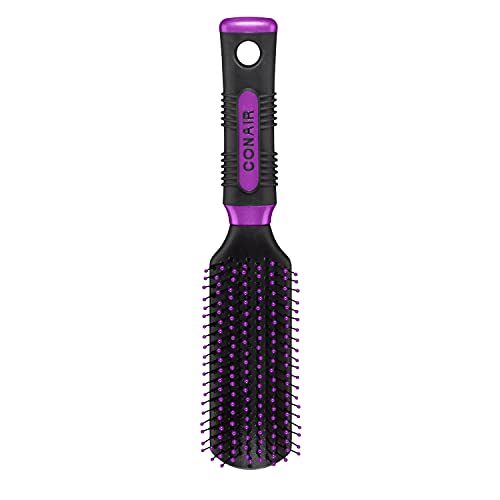 Conair Pro Hair Brush with Nylon Bristle, All-Purpose, Colors May...