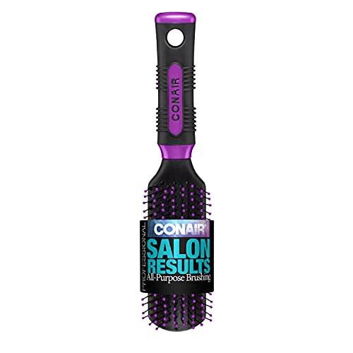 Conair Pro Hair Brush with Nylon Bristle, All-Purpose, Colors May...