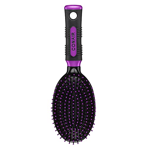 Conair Pro Hair Brush with Nylon Bristles, Oval Cushion