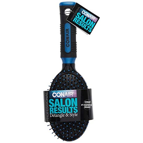 Conair Pro Hair Brush with Wire Bristle, Cushion Base, Colors May...