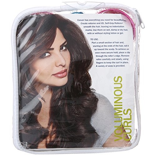Conair SelfGrip Rollers Assorted, Roller sizes differentiated by ...