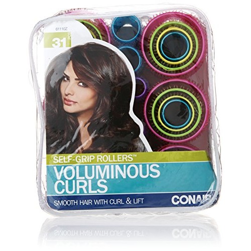 Conair SelfGrip Rollers Assorted, Roller sizes differentiated by ...