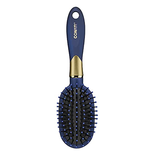 Conair Velvet Touch Hair Brush, Cushion, Mid-Size- Colors May Vary