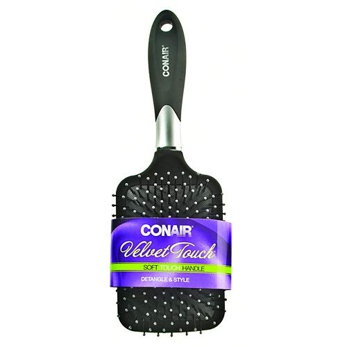 Conair Velvet Touch Paddle Brush Color may vary