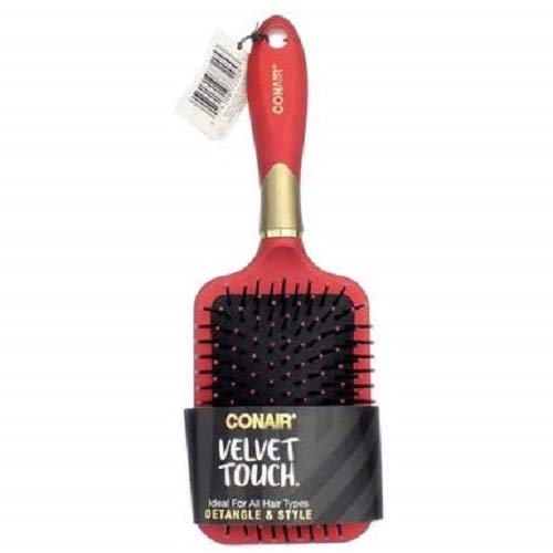 Conair Velvet Touch Paddle Brush Color may vary