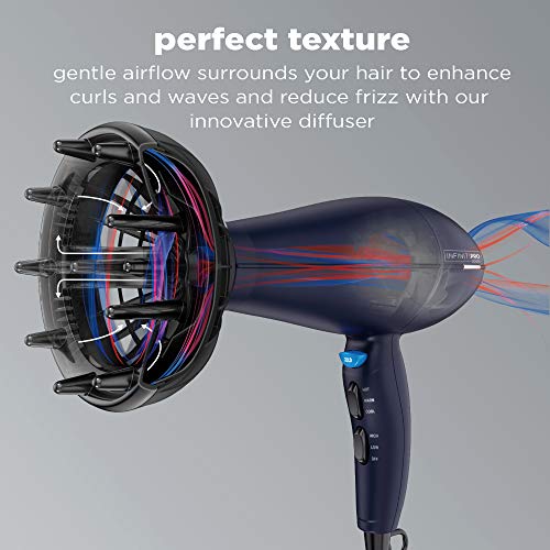 INFINITIPRO BY CONAIR 1875 Watt Texture Styling Hair Dryer for Na...
