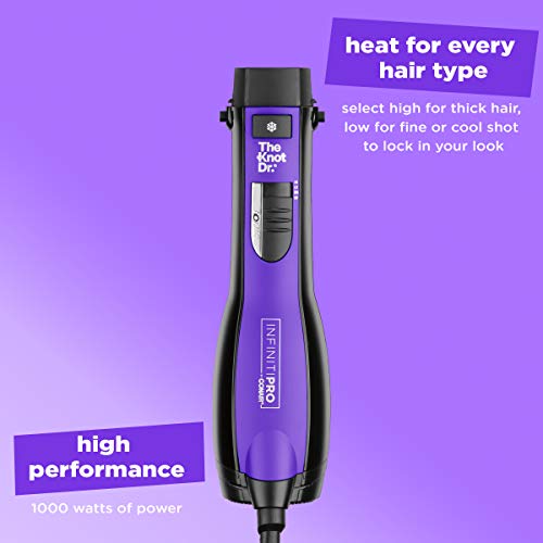 INFINITIPRO BY CONAIR The Knot Dr. All-in-One Dryer Brush, Wet/Dr...