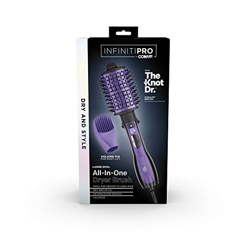 INFINITIPRO BY CONAIR The Knot Dr. All-in-One Dryer Brush, Wet/Dr...