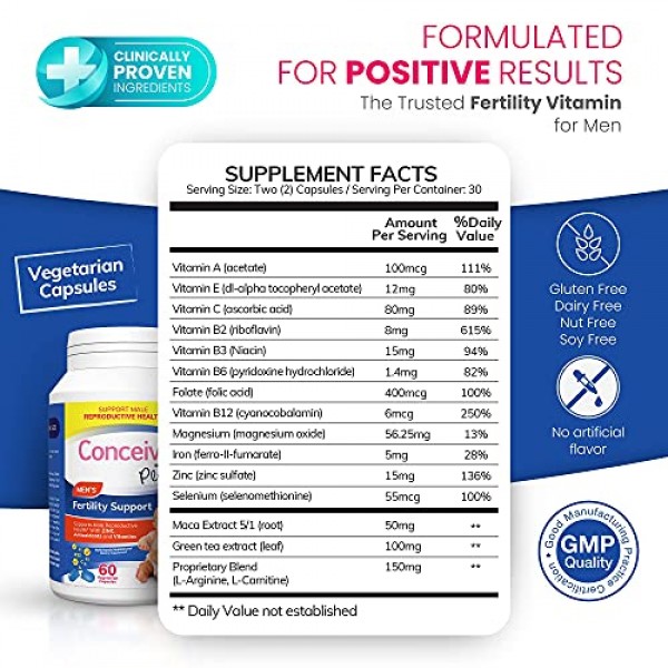 CONCEIVE PLUS Fertility Supplements for Men Male–Prenatal Vitamin...