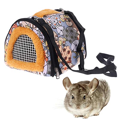 congchuaty Portable Hamster Carrier Small Pet Guinea Pig Travel P...