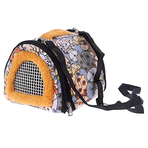 congchuaty Portable Hamster Carrier Small Pet Guinea Pig Travel P...