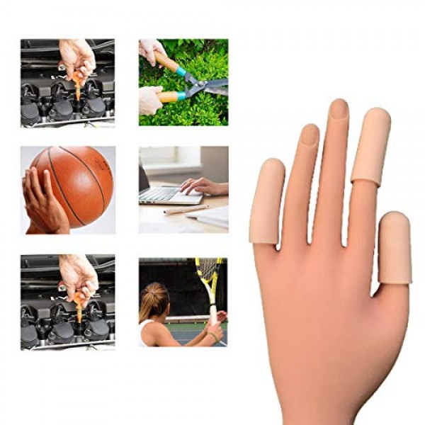 20 pieces Gel Finger Cots,Finger Protector, Silicone Finger Cap F...
