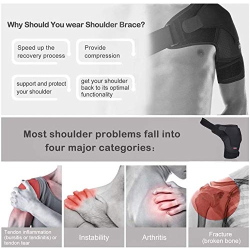 Shoulder Brace, for Men and Women for Torn Rotator Cuff Shoulder ...