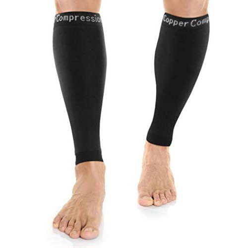 Copper Compression Recovery Calf Sleeves - Shin Splint Leg Sleeve...