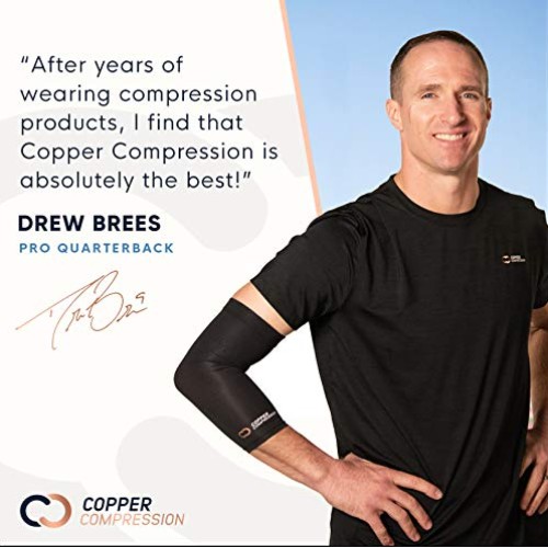 Copper Compression Recovery Knee Sleeve - Guaranteed Highest Copp...