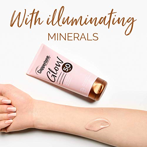 Coppertone Glow Hydrating Sunscreen Lotion with Illuminating Shim...