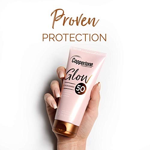 Coppertone Glow Hydrating Sunscreen Lotion with Illuminating Shim...
