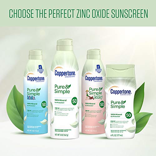 Coppertone Pure Simple Baby SPF 50 Sunscreen Lotion, Water Resist...