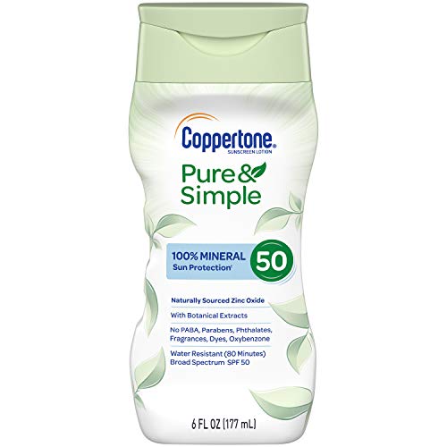 Coppertone Pure Simple Baby SPF 50 Sunscreen Lotion, Water Resist...