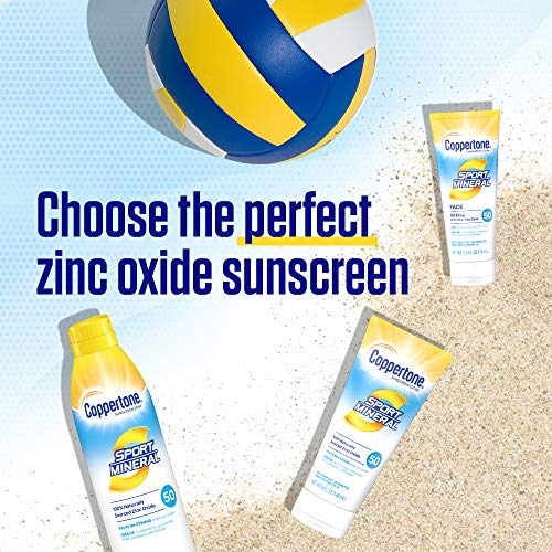 Coppertone Sport Mineral SPF 50 Sunscreen Spray Zinc Oxide Sunscr...