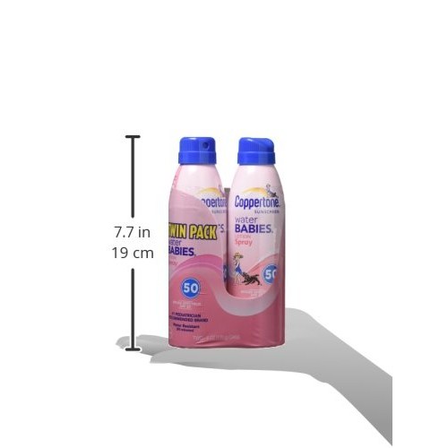 Coppertone WaterBabies Sunscreen Quick Cover Lotion Spray Broad S...