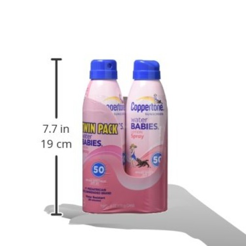 Coppertone WaterBabies Sunscreen Quick Cover Lotion Spray Broad S...