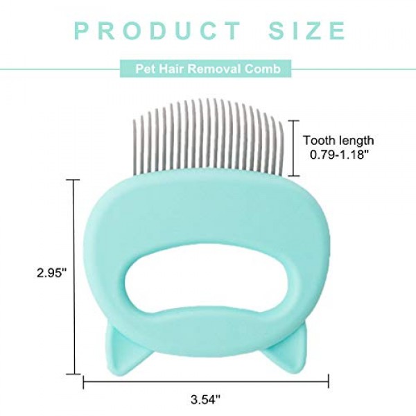 3 Pieces Pet Hair Removal Comb Cat Massage Comb, Pet Hair Removal...