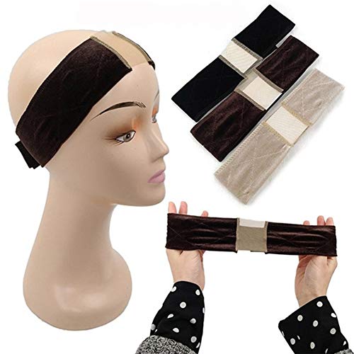 Non Slip Velvet Wig Grip Band Adjustable Lace Wig Grip Headband f...