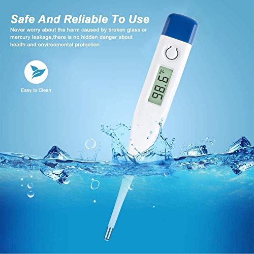 Electronic Oral Thermometer, Digital Thermometer, Rectal and Oral...